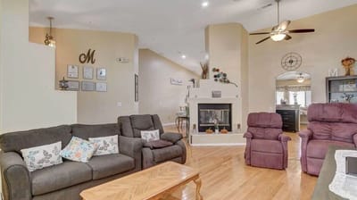 Cozy common area with comfortable seating and decor