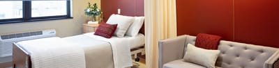 A well-furnished private resident room