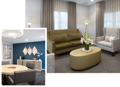 Cozy common area with comfortable seating and decor