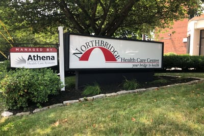 Facility sign displaying Northbridge Health Care Center