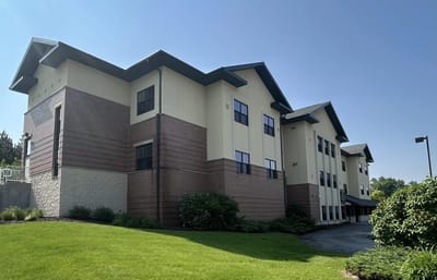 Exterior view of the assisted living facility