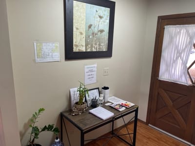 Interior view of a welcoming reception area