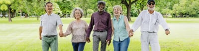 Group of seniors enjoying time outdoors