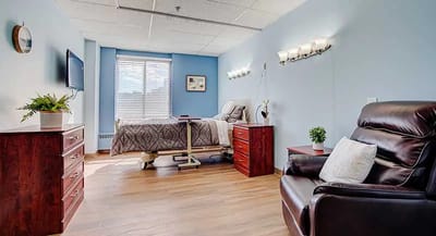 Private room in an assisted living facility