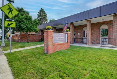 Avantara Mountain View, Nursing Home in Rapid City, SD — Entrance sign of Aventara Mountain View senior living facility