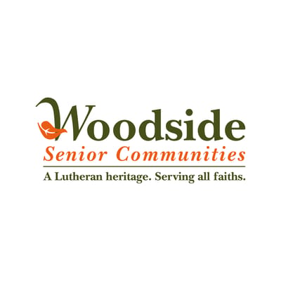 Woodside Senior Communities logo with tagline