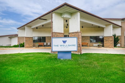 Front view of The Wellshire Huron building.