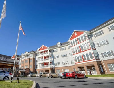 Exterior view of Harmony at West Shore facility