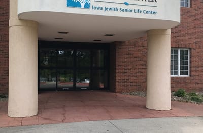 Building entrance of Iowa Jewish Senior Life Center