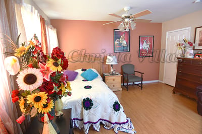 Cozy private room with flowers and decor