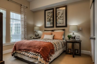 Cozy private resident room with tasteful decor
