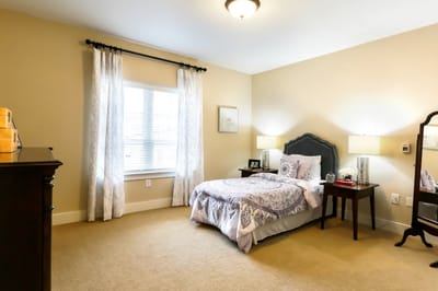 Bright and inviting private resident room