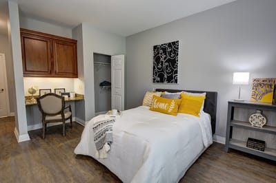 Cozy resident room with decorative accents