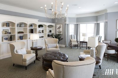 Cozy common area with comfortable seating and decor