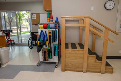 Rehabilitation equipment in a facility setting