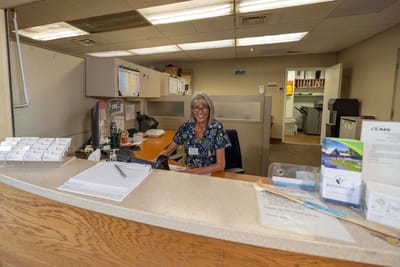 Receptionist at a nursing home facility.