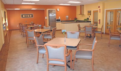 Dining area with chairs and tables