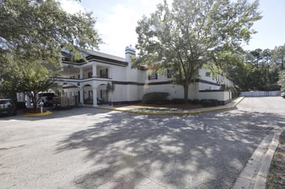 Exterior view of Sodalis Jacksonville with trees