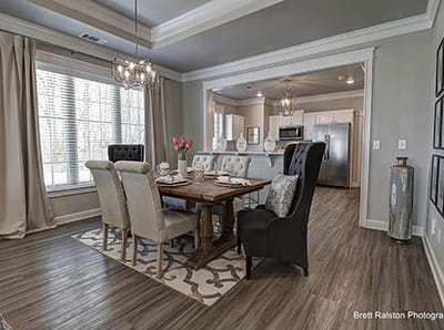Inviting dining area with elegant decor