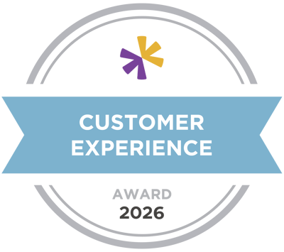 Award badge for customer experience