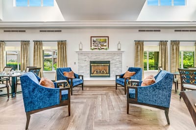 Bright and inviting common area with comfortable seating