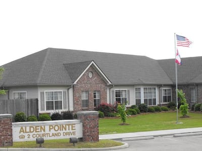 Exterior view of Alden Pointe assisted living facility
