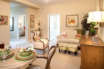 Cozy interior living room with elegant decor