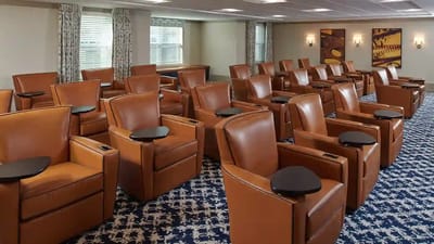 Comfortable seating in a common area of the facility