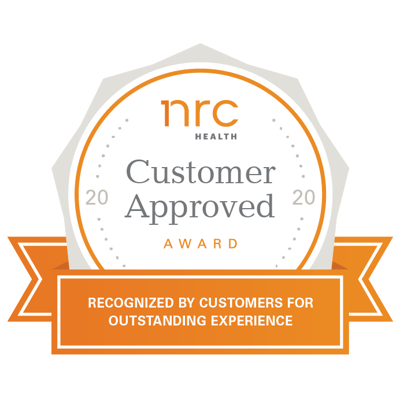 NRC Health Customer Approved Award seal