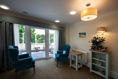 Cozy interior lounge with comfortable chairs