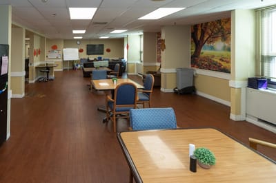 Interior view of a common area in the facility