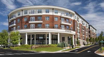 Building exterior of Overture at Buckhead South