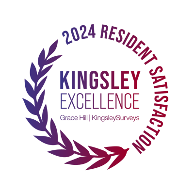 Recognition logo for resident satisfaction award
