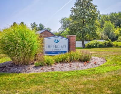 Signage for The Enclave of Franklin Assisted Living facility