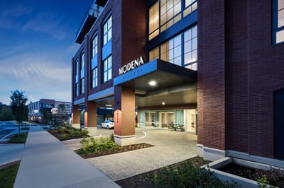 Exterior view of Modena Reserve at Kensington building