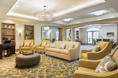 Welcoming common area with comfortable seating