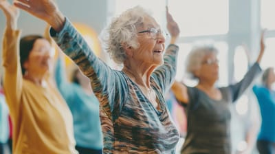 Seniors participating in an engaging activity