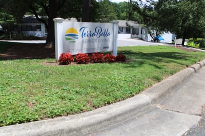 Signage for TerraBella Senior Living facility