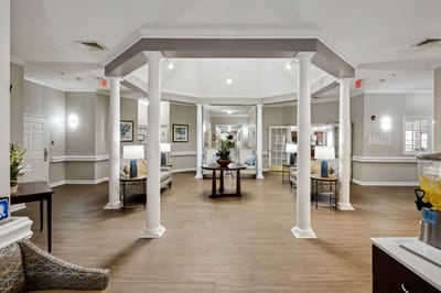 Interior common area with seating and decor