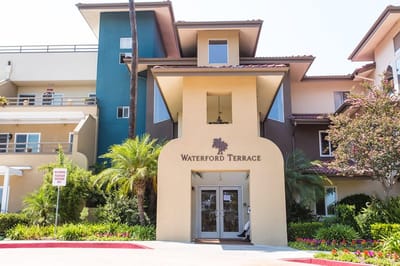 Exterior view of the Waterford Terrace building