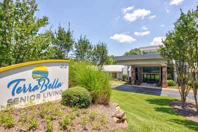 Exterior view of TerraBella Senior Living facility.