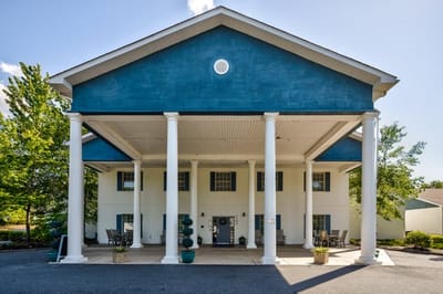 Exterior view of a senior living facility