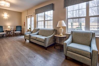 Cozy lounge area with comfortable seating