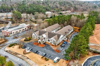 Aerial view of the TerraBella Northridge facility.