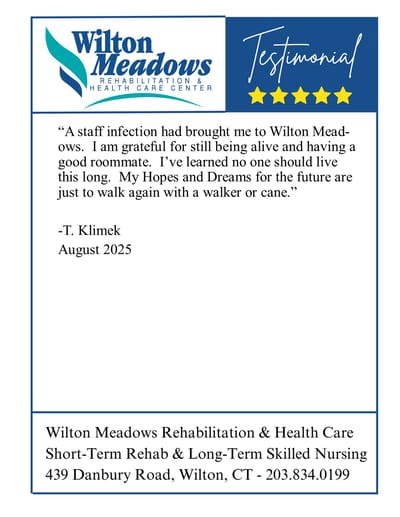 Testimonial from a resident about their experience.