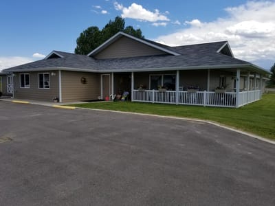 Exterior view of a senior care facility