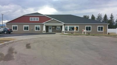 Exterior view of a senior care facility.