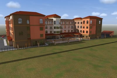 Exterior view of the assisted living facility