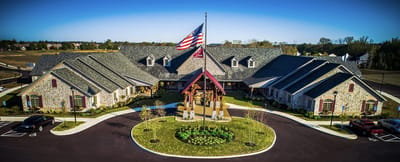 Aerial view of The Inn at Walnut Trail facility.