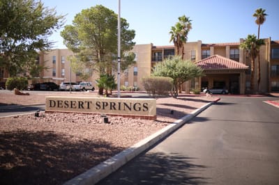 Exterior view of Desert Springs Senior Living facility